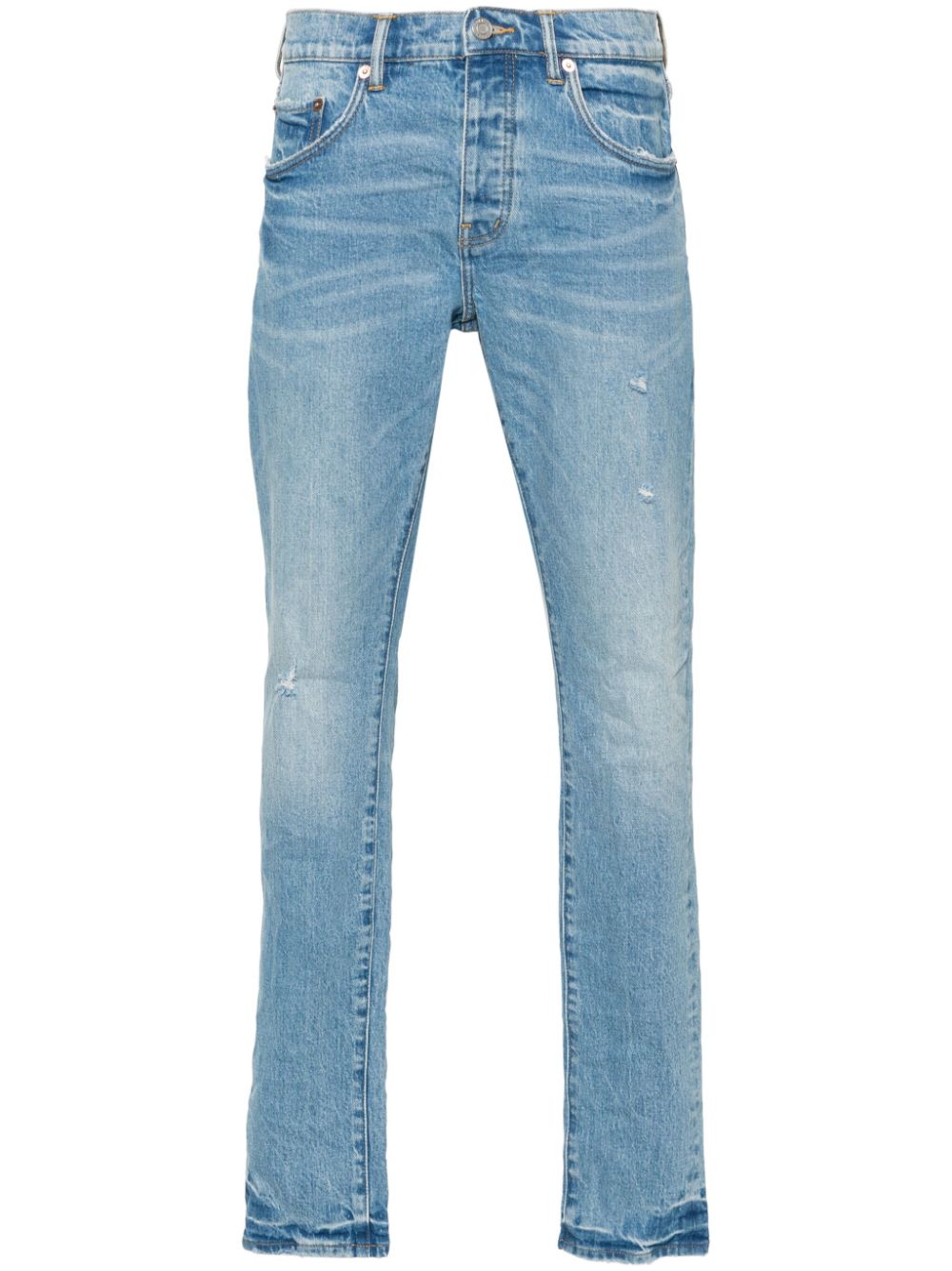 Purple Brand distressed skinny jeans Blauw
