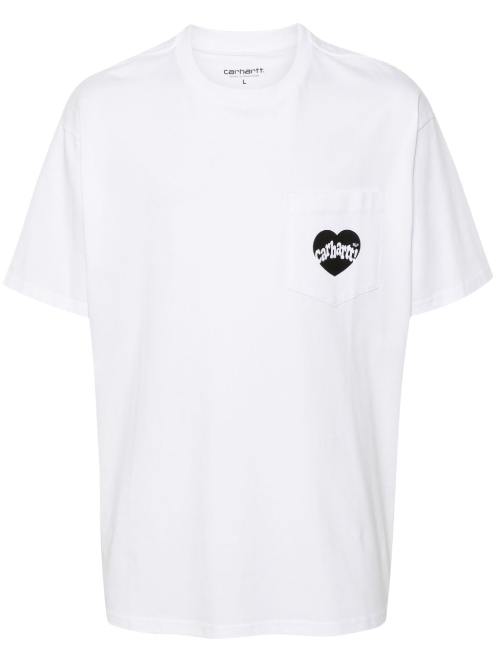 Carhartt Amour Logo-print Cotton T-shirt In White