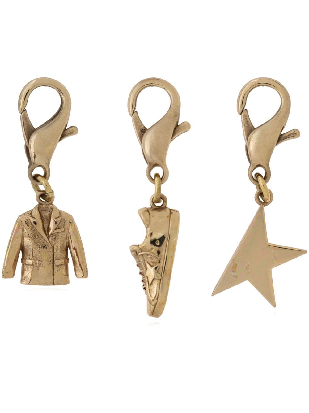 Golden Goose The Star Charm Set (set Of Three) In Gold
