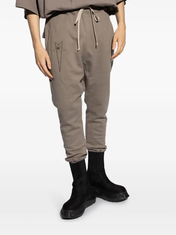 Rick Owens X Champion logo-embroidered Cotton Track Pants