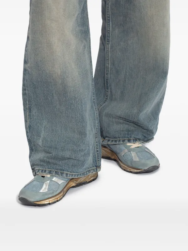 Golden Goose Running Dad Panelled Sneakers Blue FARFETCH EG