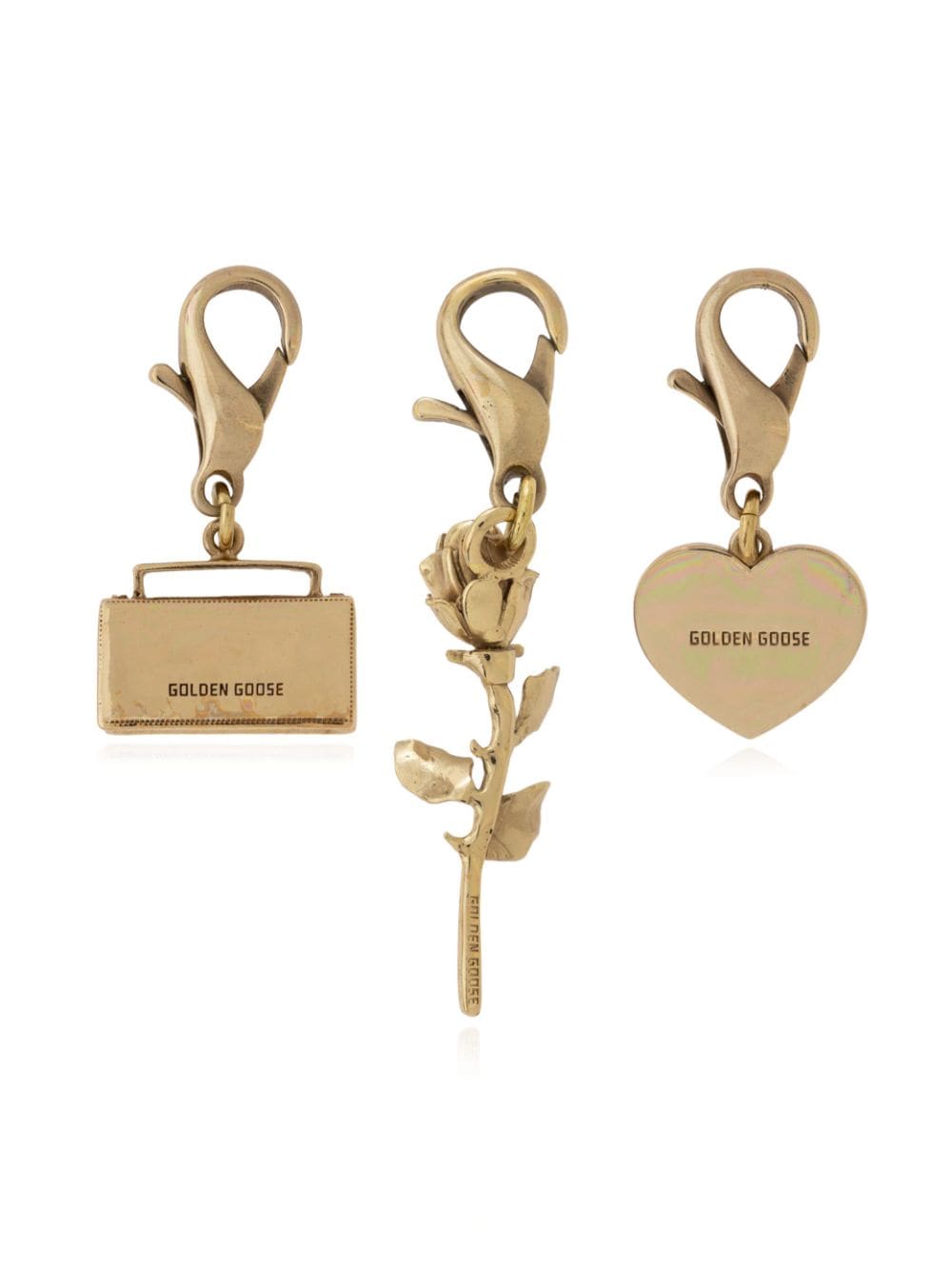 Golden Goose The Joy charm set (set of three) - Goud