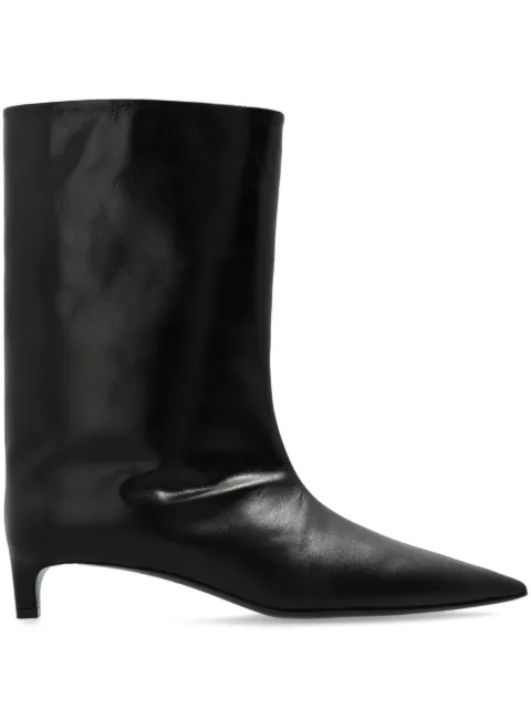 Jil Sander pointed-toe leather boots 