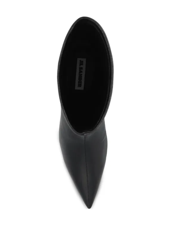 JIL SANDER タビブーツ(国内未入荷品) Jil Sander ポインテッドトゥ レザーブーツ | ブラック
