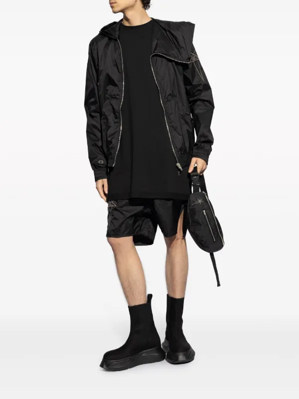 無骨【Rick Owens X Champions】マウンテンパーカー Rick Owens x Champion MOUNTAIN WINDBREAKER Black | BSTN Store