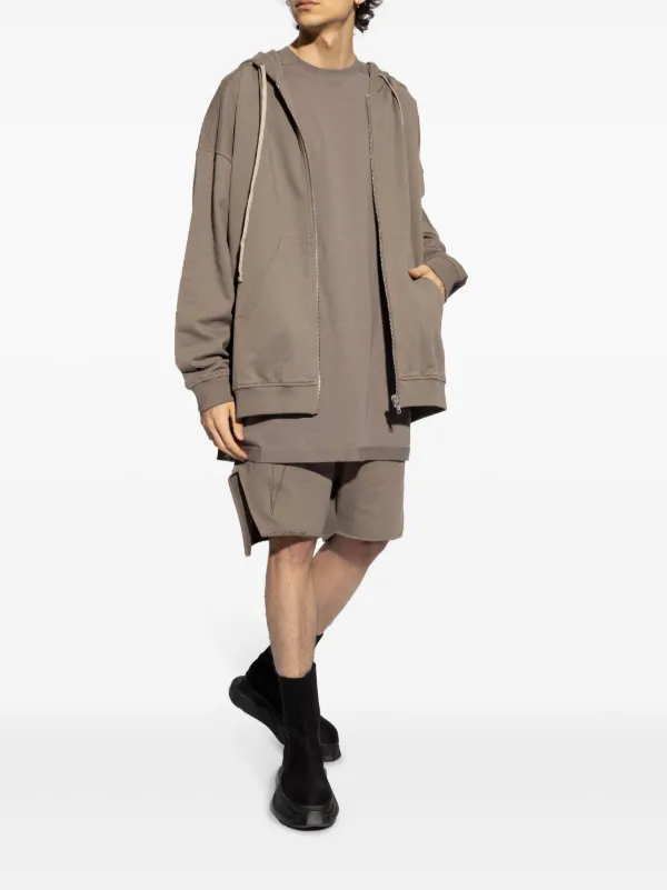 RICK OWENS × CHAMPION スウェット ジップアップパーカー Rick Owens X Champion ジップアップ パーカー | グレー
