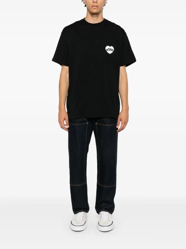 Carhartt WIP Amour logo-print Cotton T-shirt | Black | FARFETCH