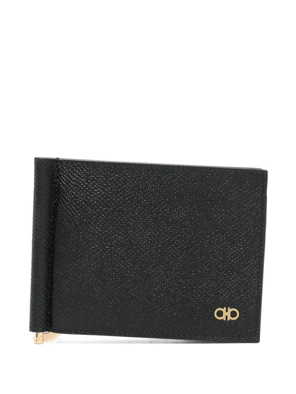 Ferragamo Gancini Bi-fold Card Holder In Black
