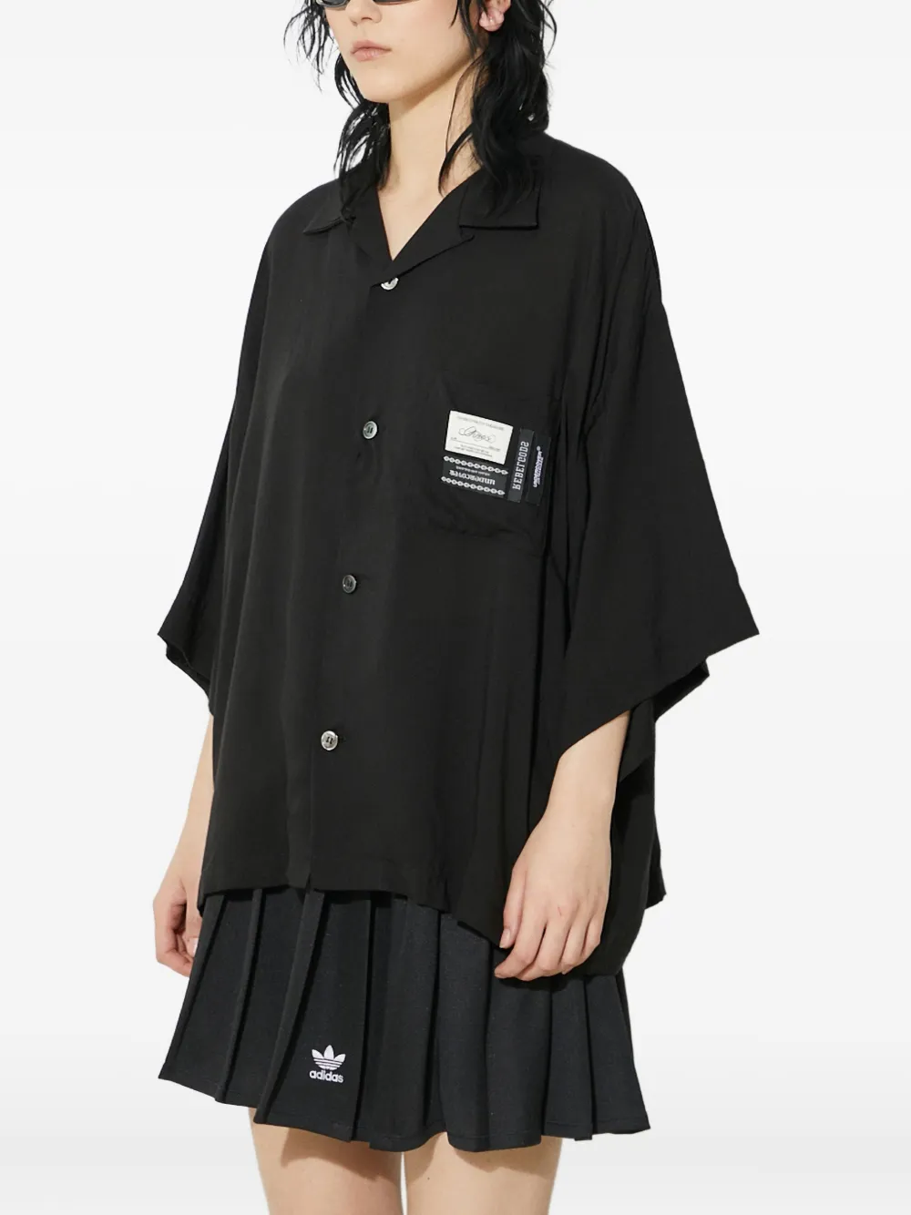 Undercover pocket-detail short-sleeve shirt Zwart