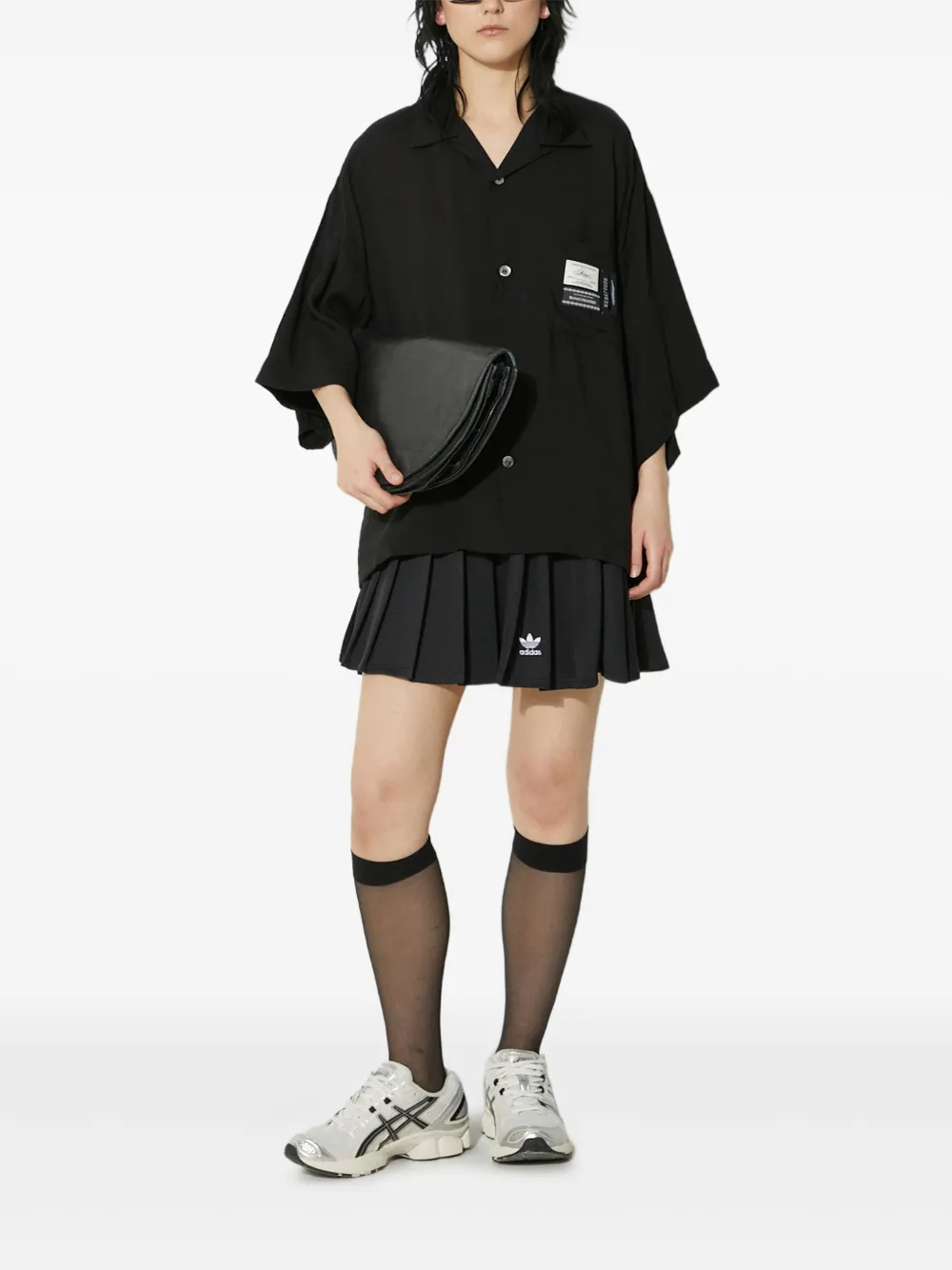 Undercover pocket-detail short-sleeve shirt Zwart