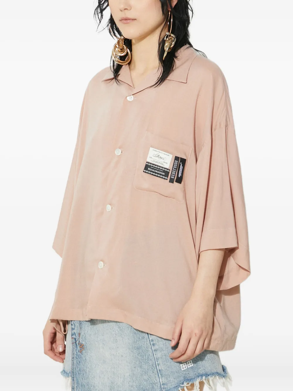Undercover pocket-detail shirt Roze