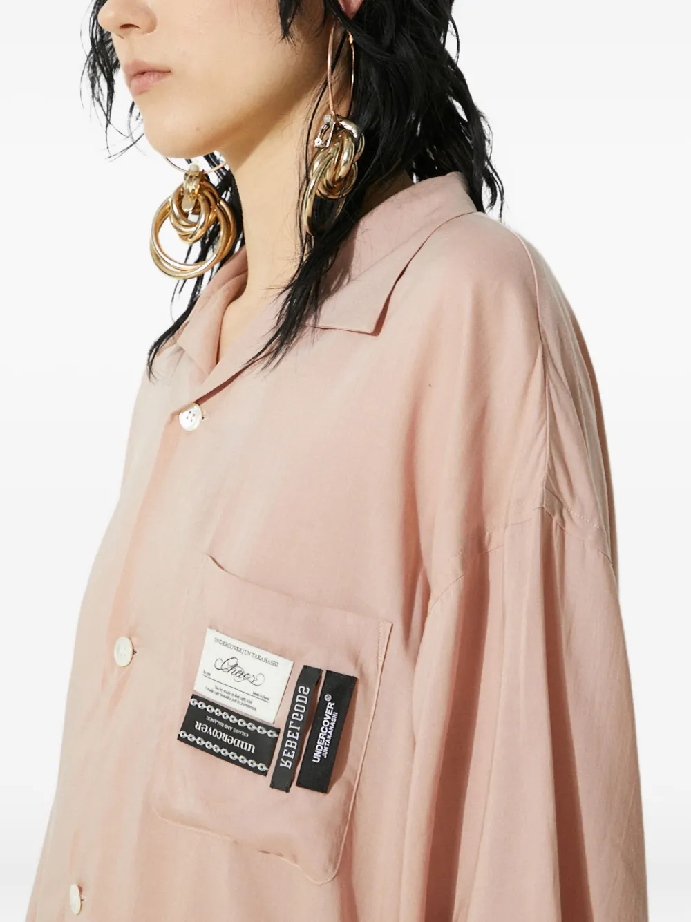 Undercover pocket-detail shirt Roze
