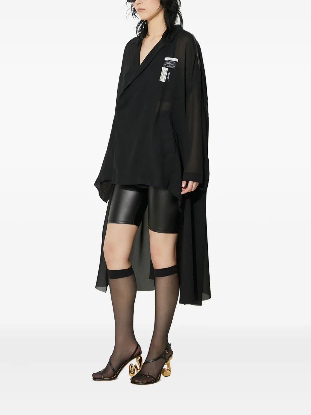Undercover asymmetrical top Zwart