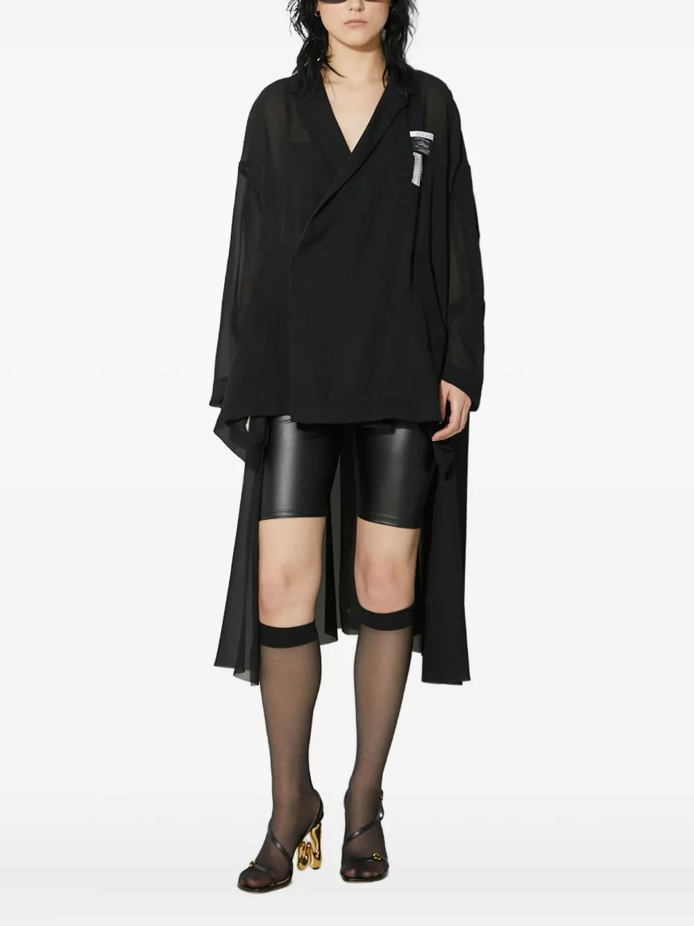 Undercover asymmetrical top Zwart