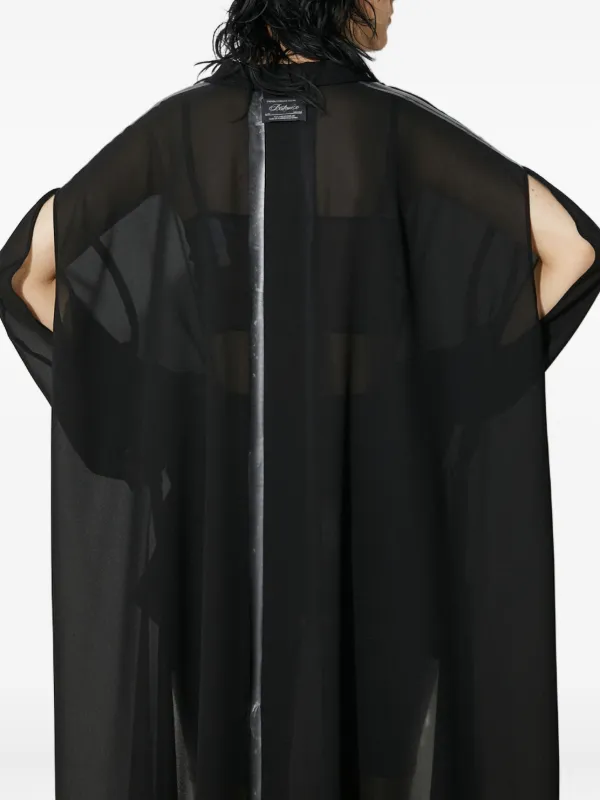 トップス UNDERCOVER Asymmetrical black shirt Undercover Asymmetrical Top | Black | FARFETCH