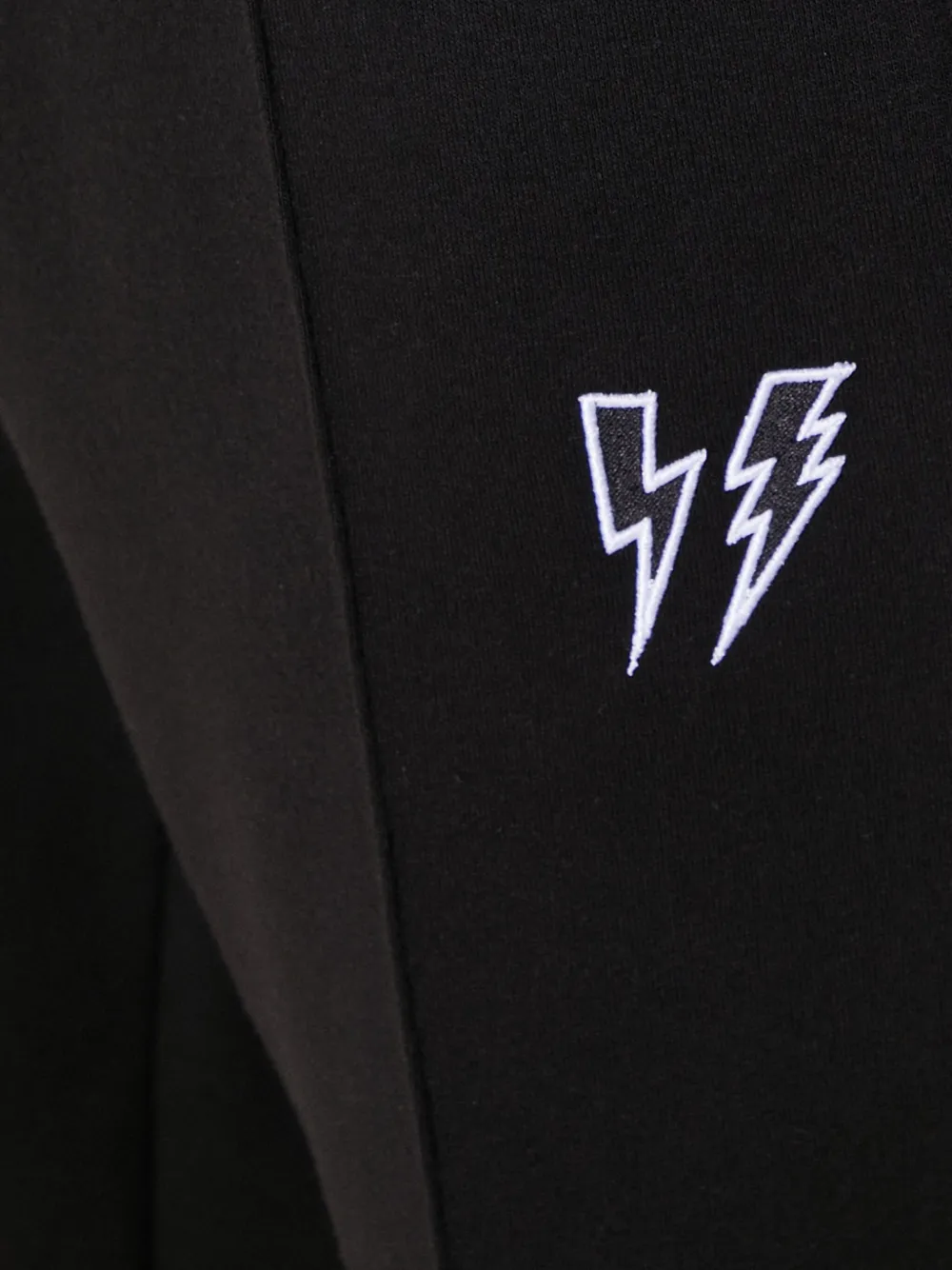 Neil Barrett Embroidered Trackpants In Black
