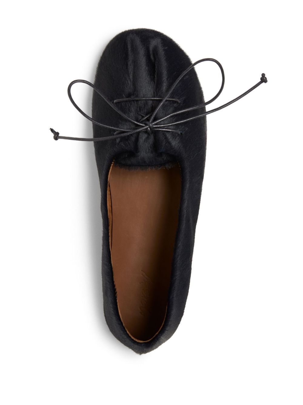 Shop Marsèll Leather Ballerina Shoes In Black