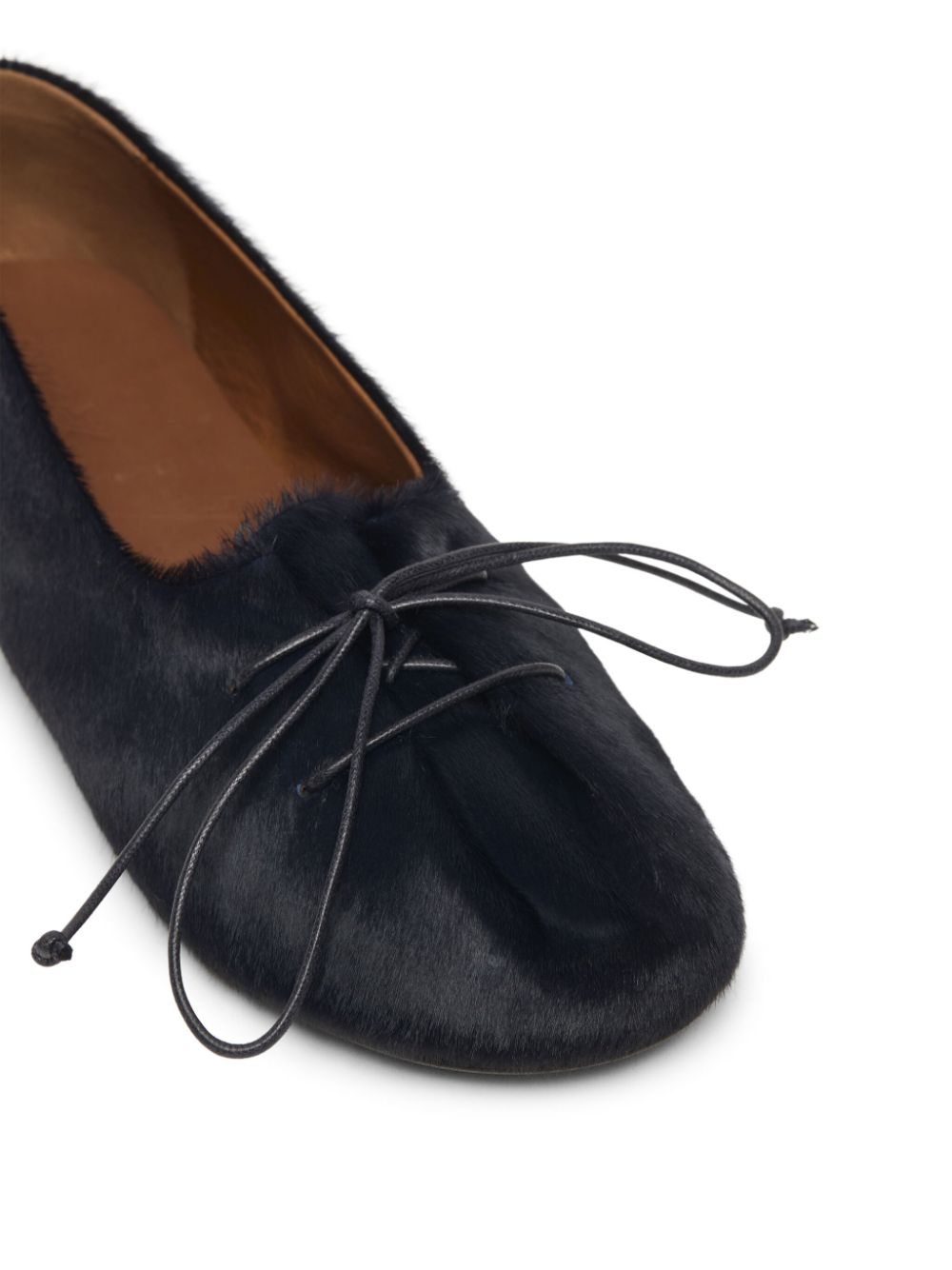 Shop Marsèll Leather Ballerina Shoes In Black