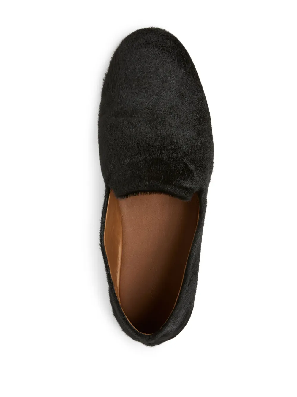 Marsèll almond-toe hair loafers Black