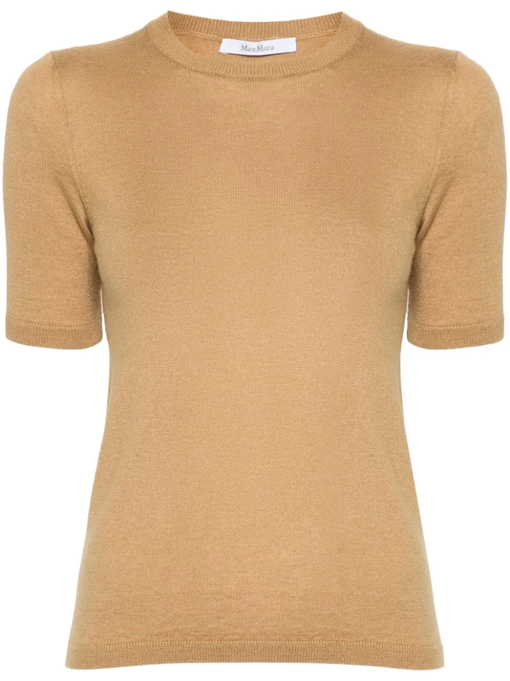 Max Mara Warren Short-sleeve Jumper In Neutrals