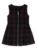 Lapin House plaid-check A-line dress - Blue