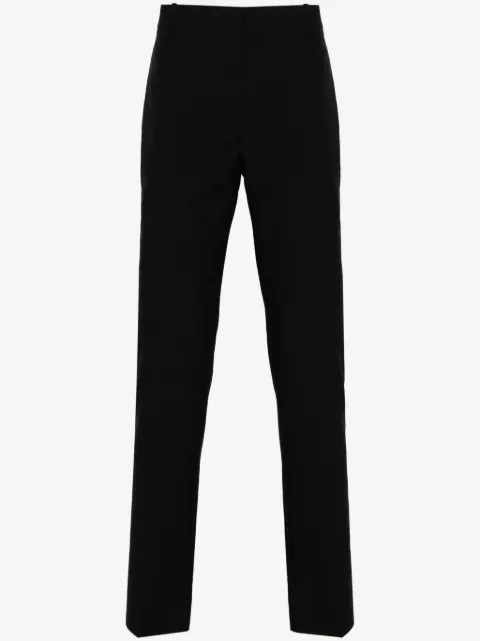 Alexander McQueen pressed-crease tailored trousers