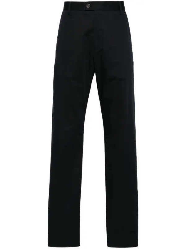 【関税込み】alexander mcqueen PANTS Alexander McQueen tapered-leg Cotton Trousers | Black | FARFETCH