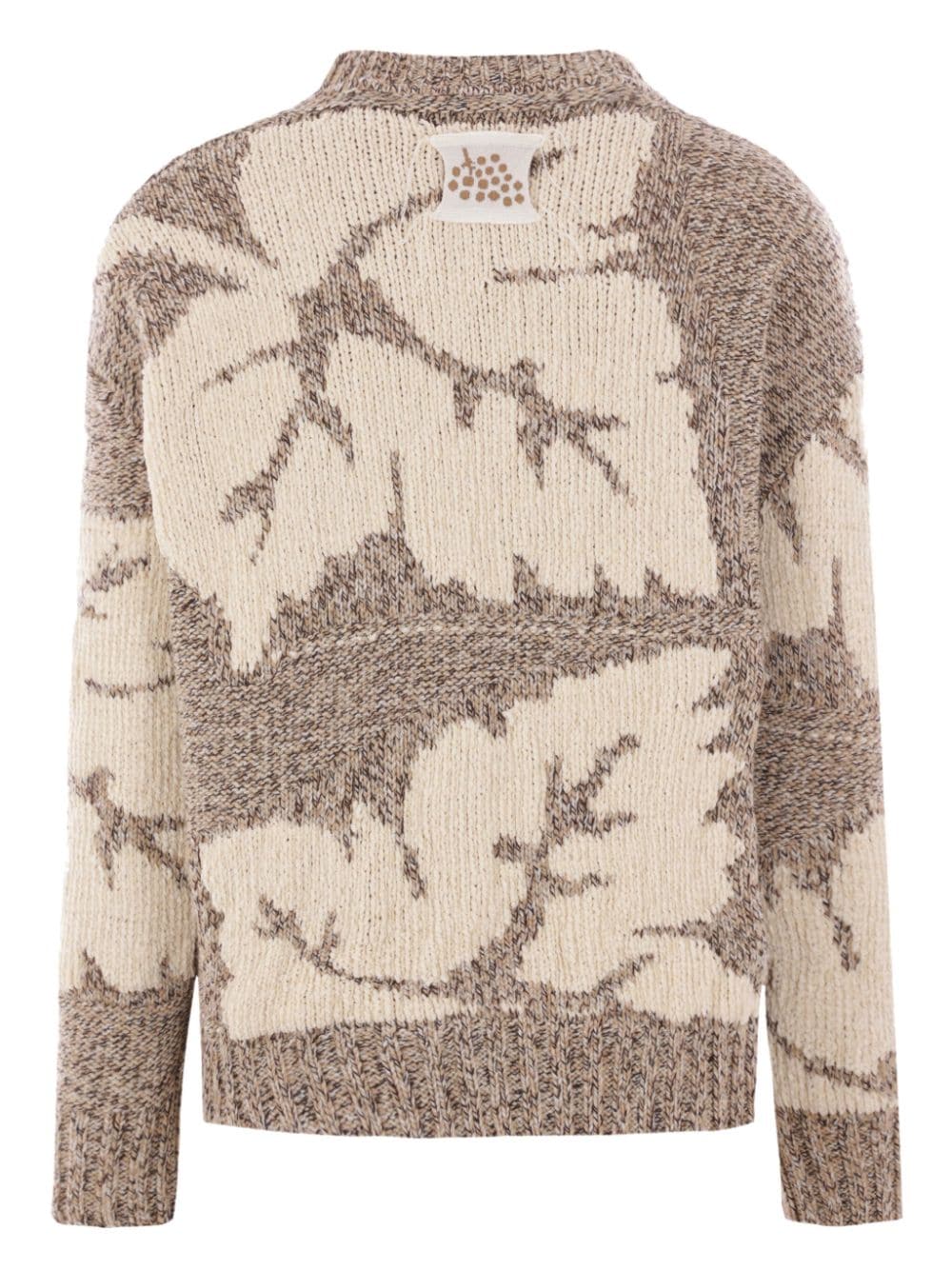 Shop Federico Cina Grape Intarsia-knit Jumper In Brown
