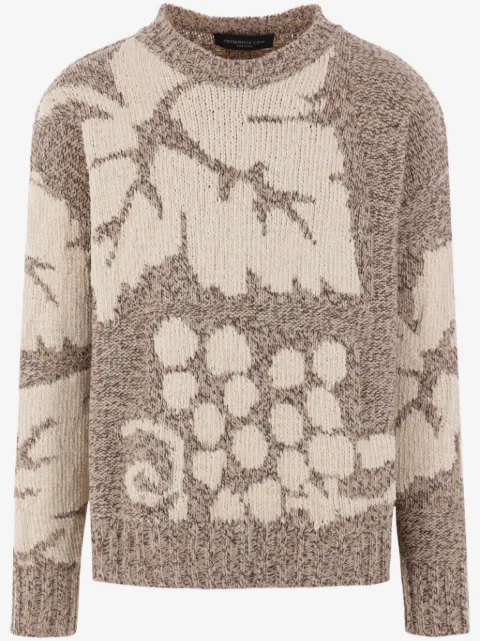 FEDERICO CINA Grape intarsia-knit jumper