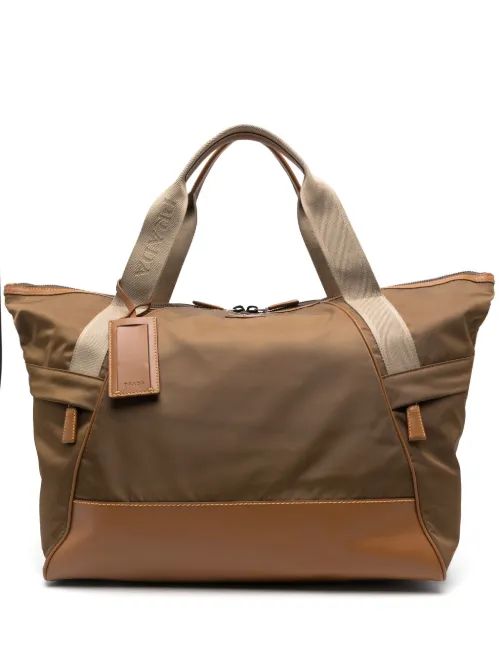 Sac fourre-tout à plaque logo - Prada - Modalova