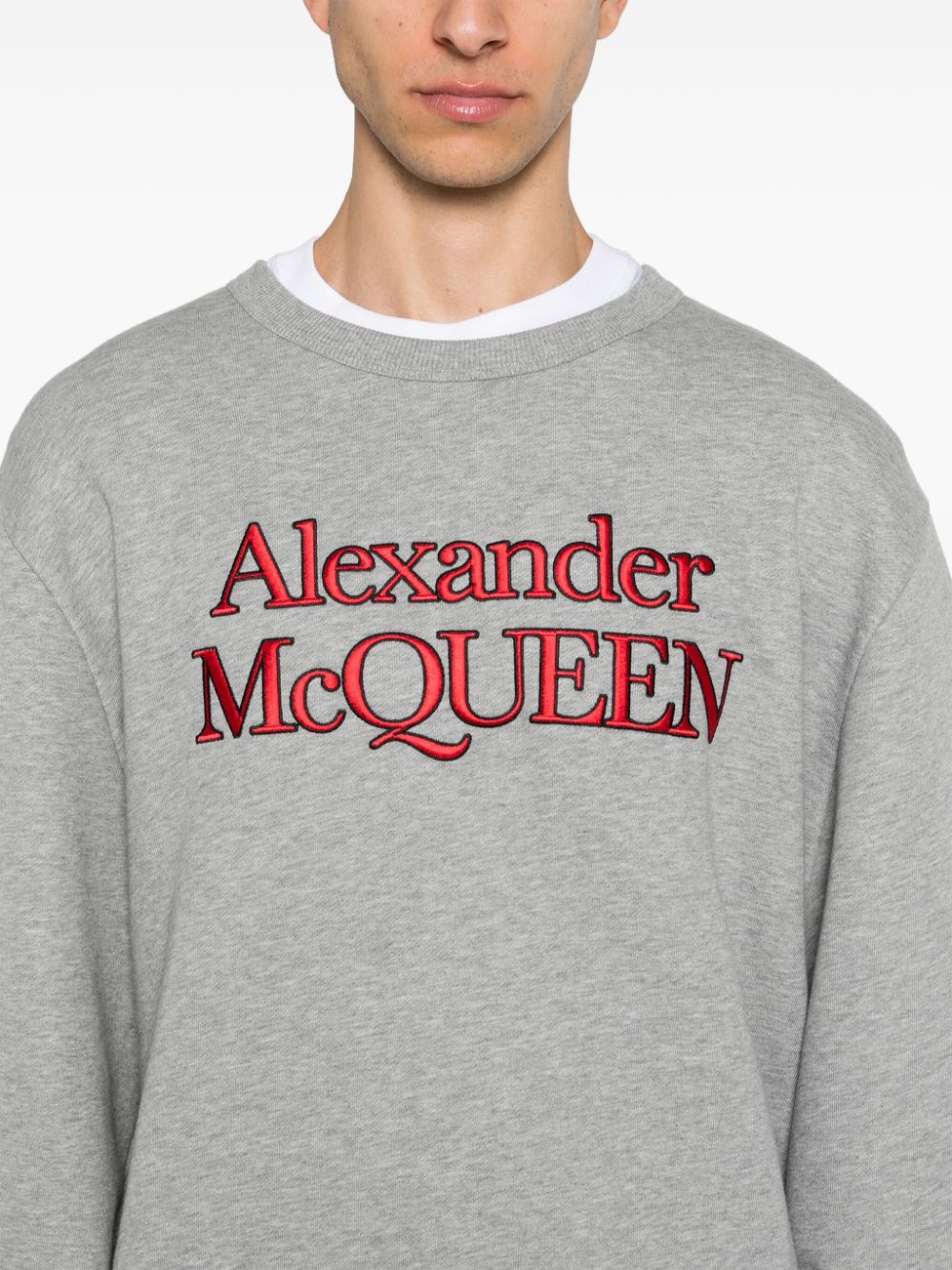 Alexander McQueen embroidered-logo sweatshirt Men