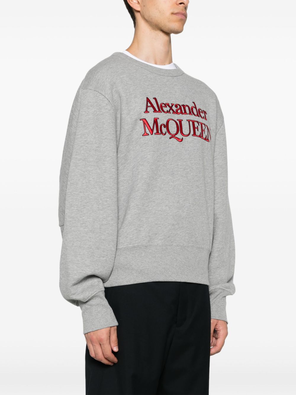 Alexander McQueen embroidered-logo sweatshirt Men