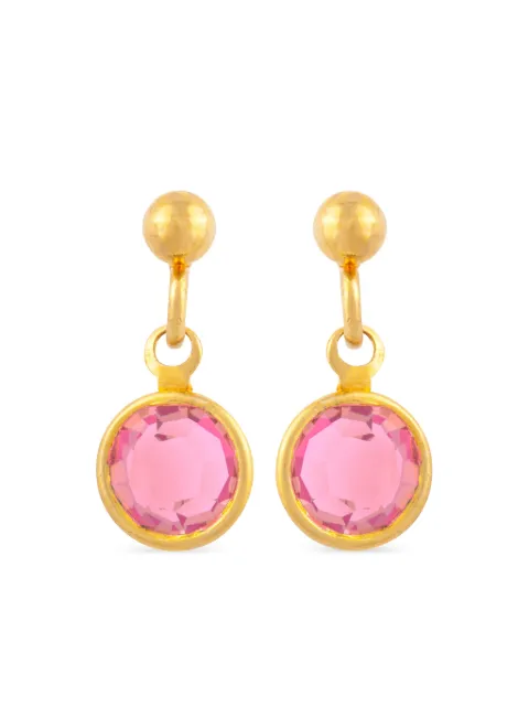 Susan Caplan Vintage aretes Rediscovered by Susan Caplan con detalle de cristal 1980