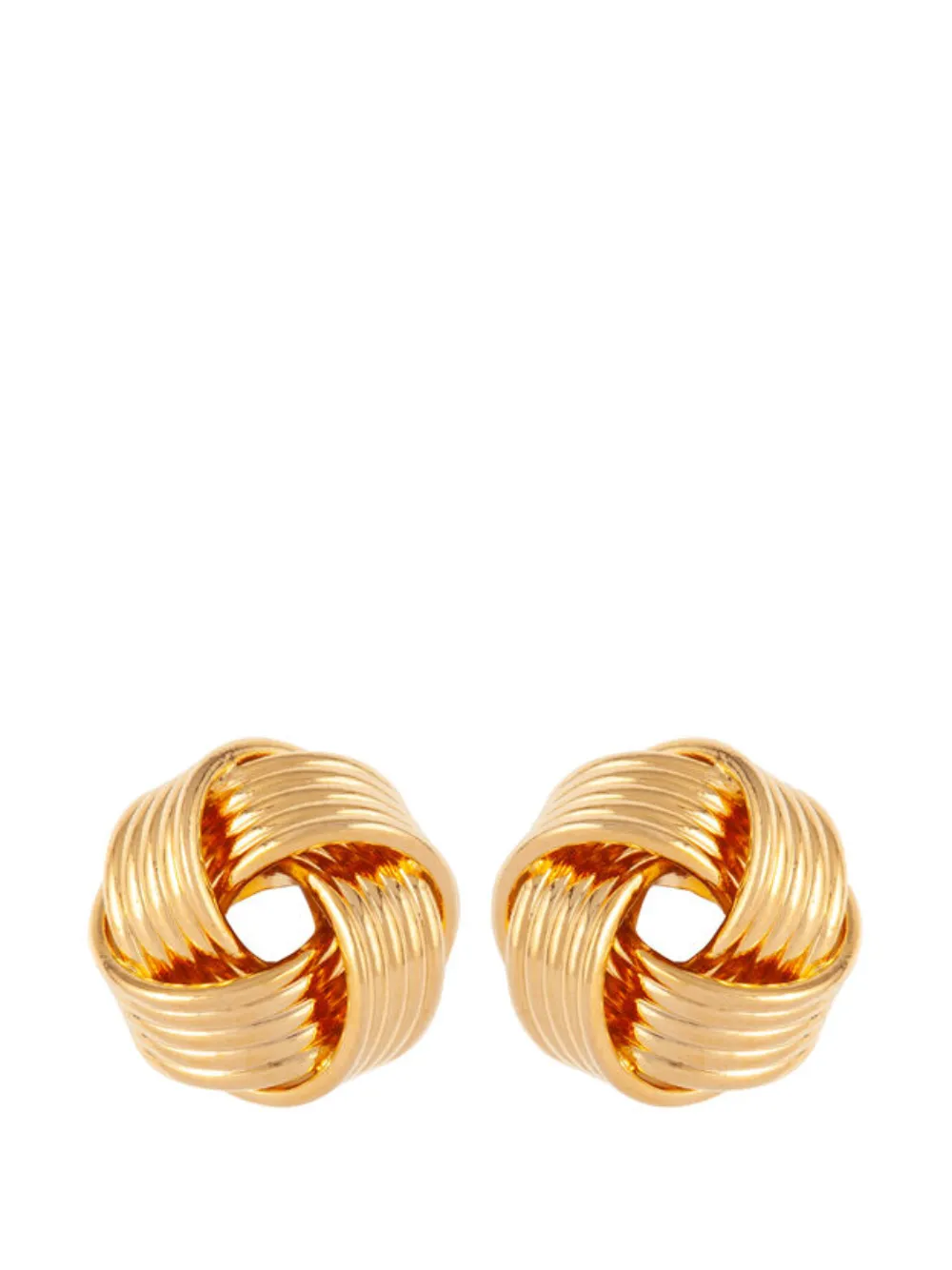 Susan Caplan Vintage puces d'oreilles à design noué (années 1990)
