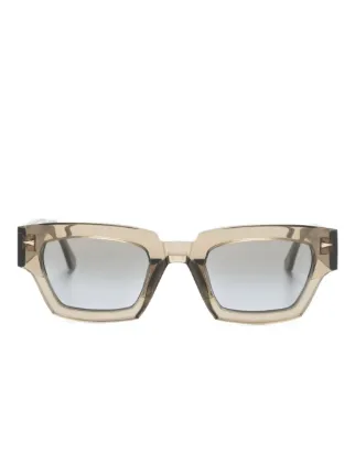 Ahlem Magenta geometric-frame Sunglasses | Brown | FARFETCH IE