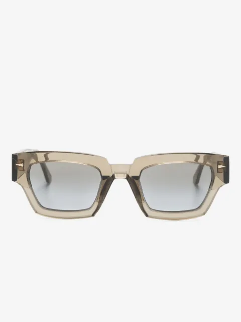 Ahlem Magenta geometric-frame sunglasses