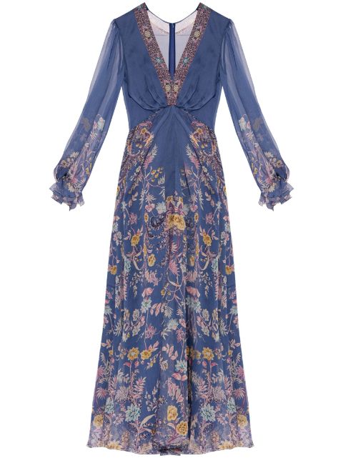 ETRO graphic-print silk maxi dress Women