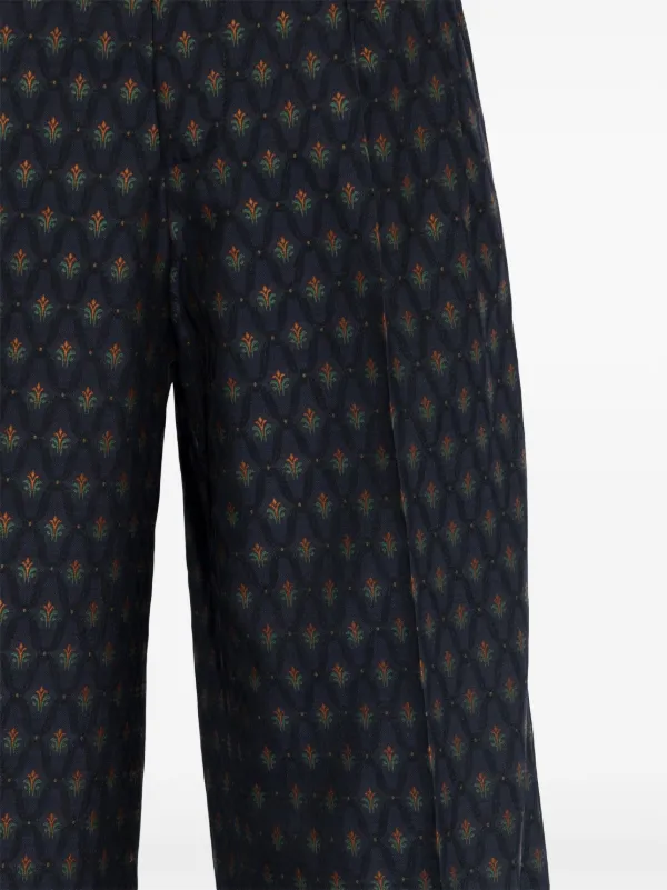 ETRO geometric-print Palazzo Pants | Blue | FARFETCH BH