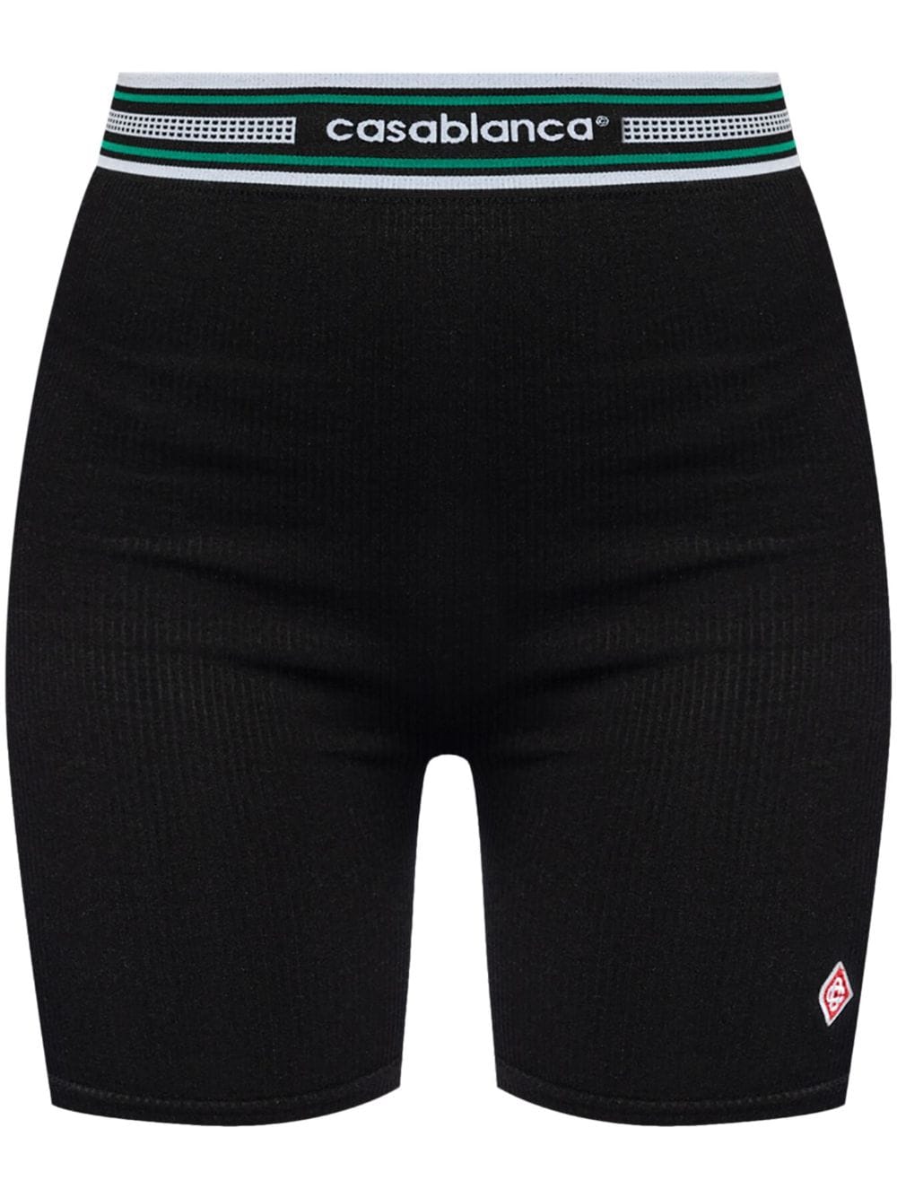 Casablanca logo-waistband shorts Zwart