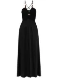 DVF Diane von Furstenberg Caty bead-embellished maxi dress - Black