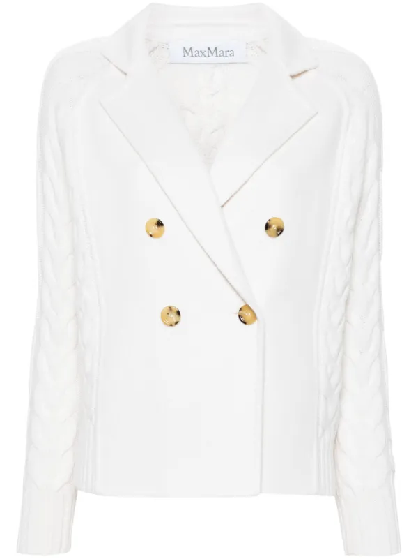 Max Mara Micio ダブルジャケット | ホワイト | FARFETCH JP