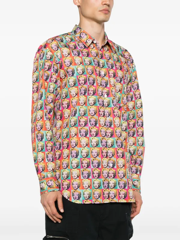 Comme Des Garçons Shirt x Andy Warhol Pop art-print Shirt | Orange