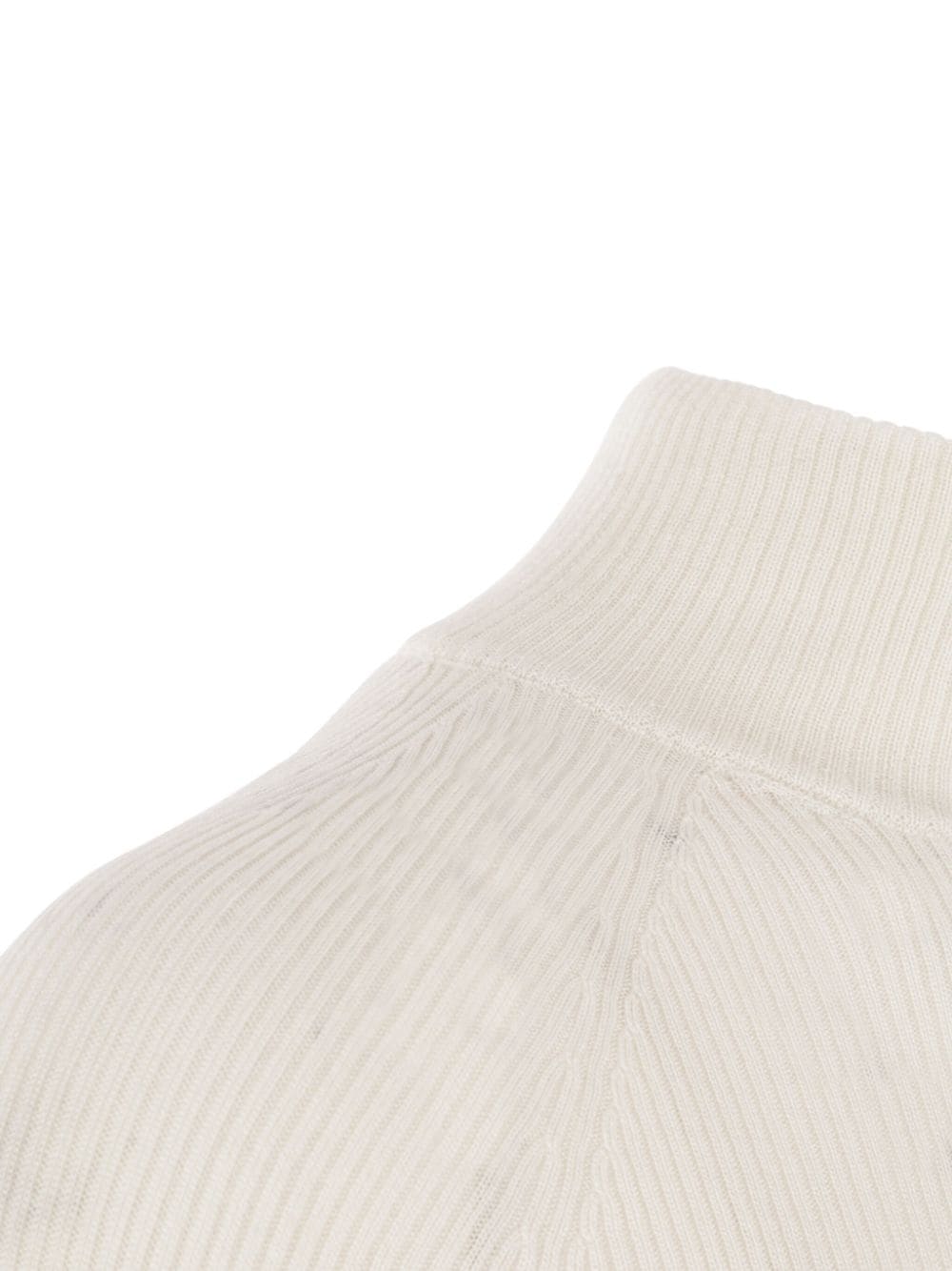 Shop Sa Su Phi Ribbed-knit Jumper In White