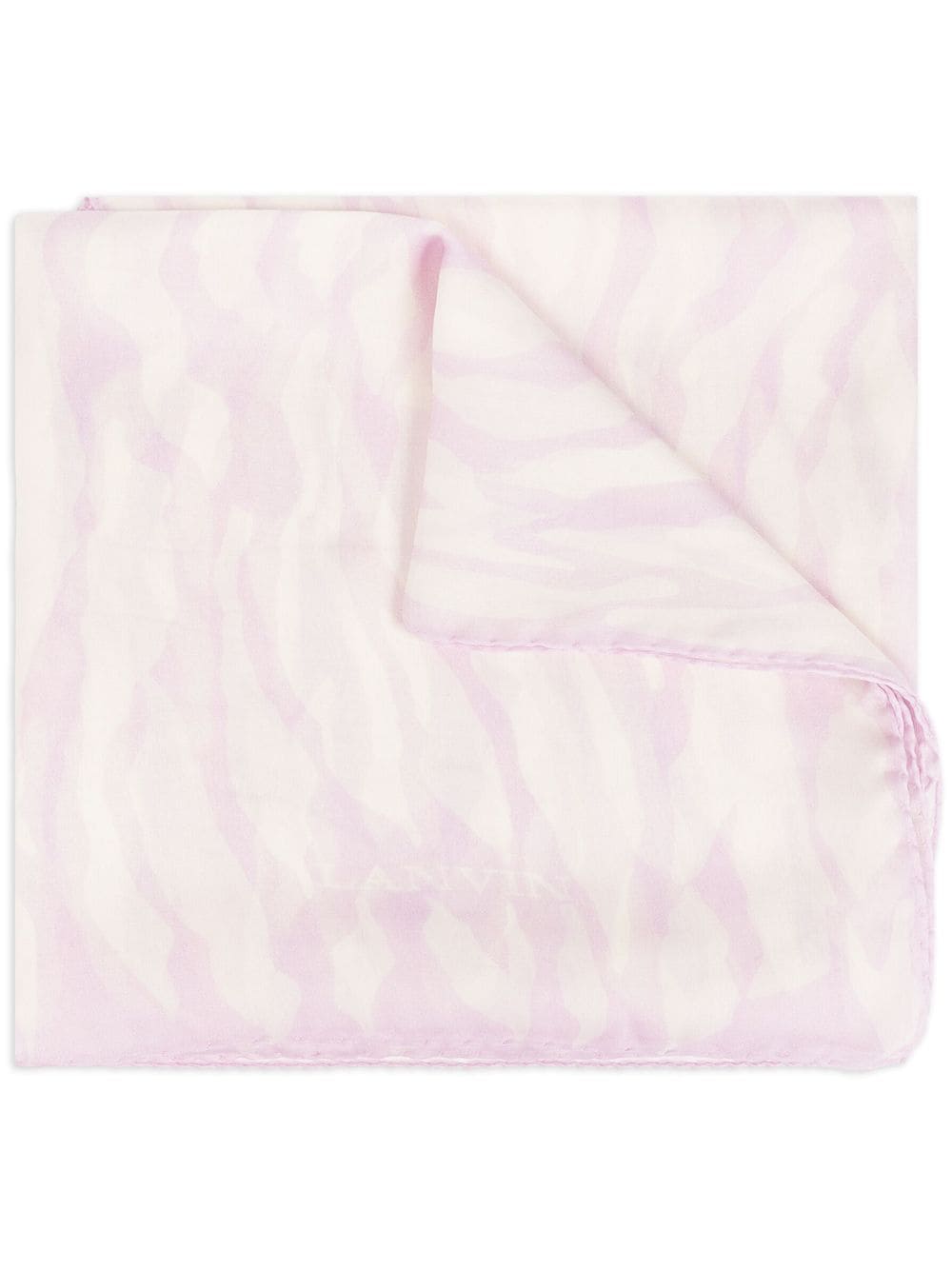Lanvin Graphic-print Silk Scarf In Pink