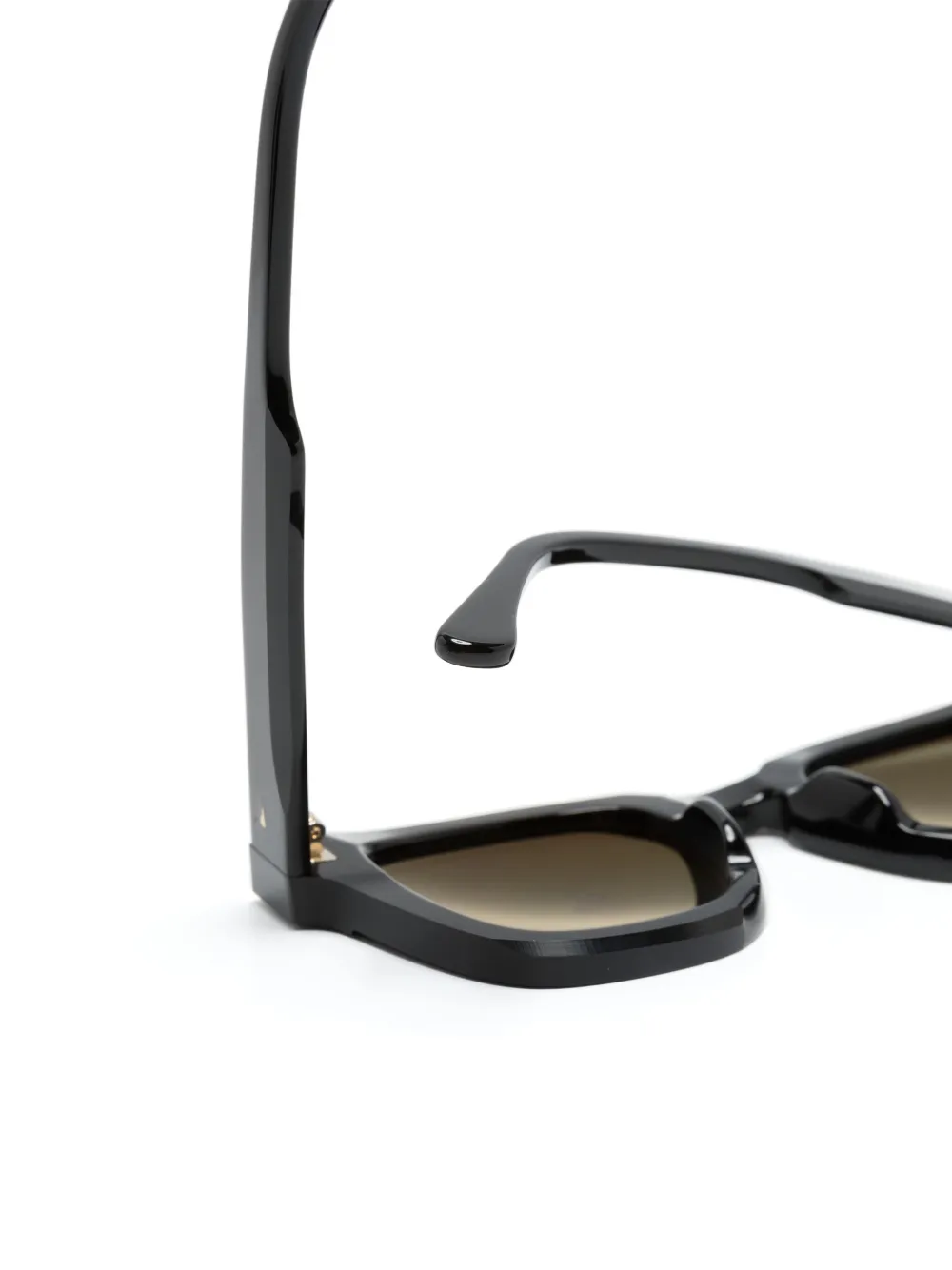 Ahlem Dragon zonnebril met wayfarer montuur Zwart