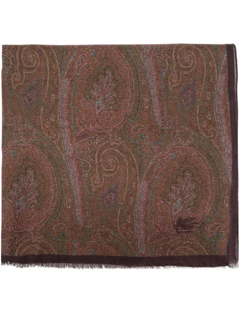 ETRO وشاح بأطراف منسلة وطبعة بيزلي