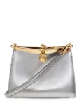 ETRO small Vella metallic leather bag - Silver