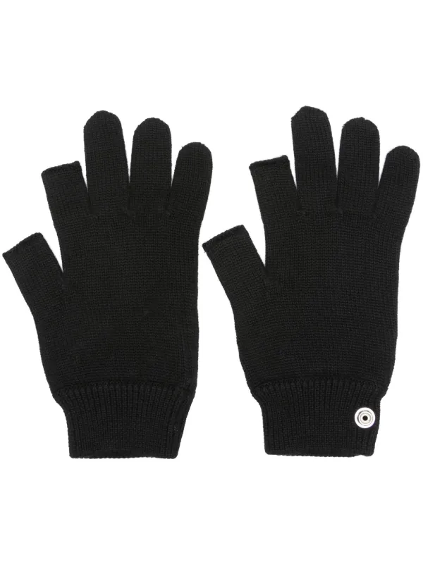 Rick Owens Touchscreen Gloves Black FARFETCH AU