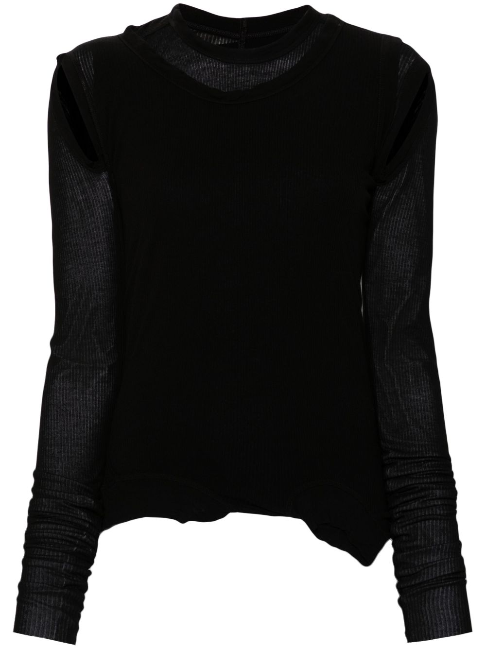 Rick Owens Cropped Banana top - Black