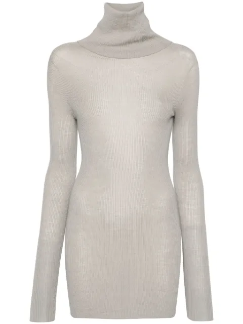 Rick Owens Ribbed Tube virgin wool jumper